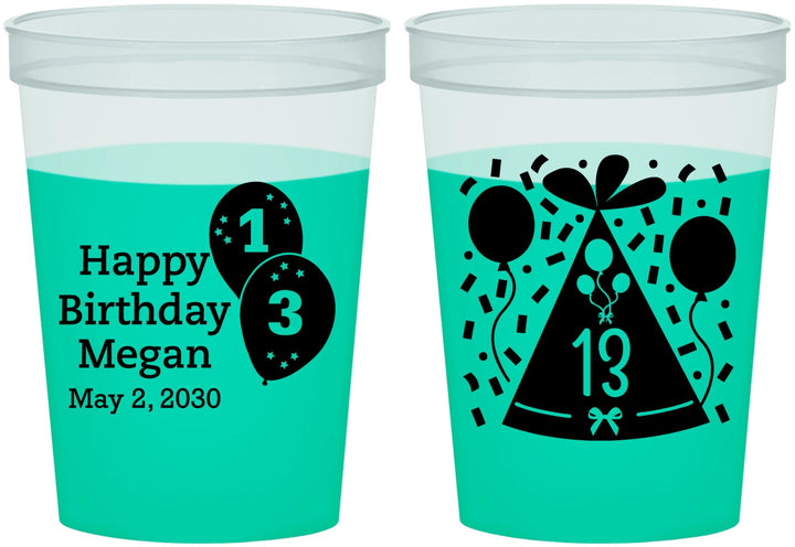 Custom Birthday 16 oz Color Changing Cups - 13th | 20115
