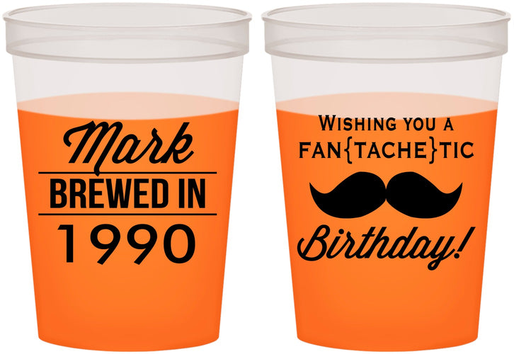 Custom Birthday 16 oz Color Changing Cups - 40th | 20119