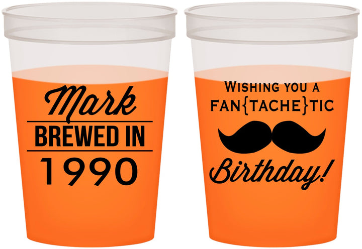 Custom Birthday 16 oz Color Changing Cups - 40th | 20119