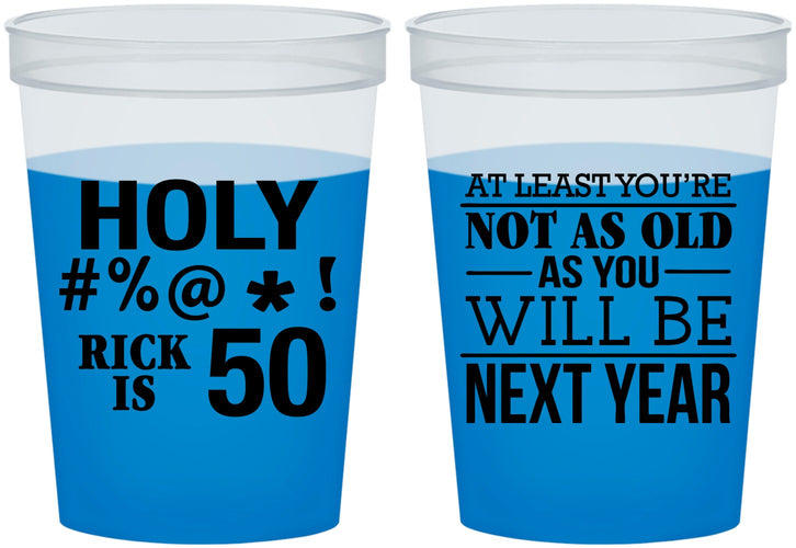 Custom Birthday 16 oz Color Changing Cups - 50th | 20120