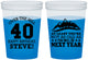 Custom Birthday 16 oz Color Changing Cups - 40th Over The Hill | 20123