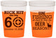 Custom Birthday 16 oz Color Changing Cups - 60th Gone Fishing | 20126