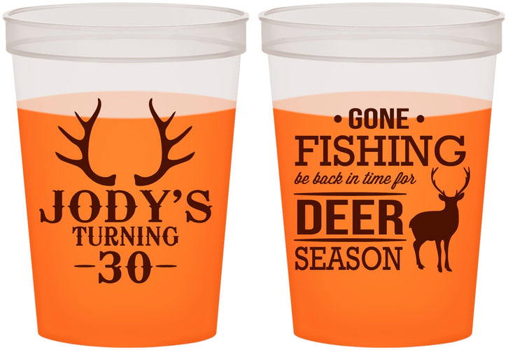Custom Birthday 16 oz Color Changing Cups - 30th Deer Season | 20127