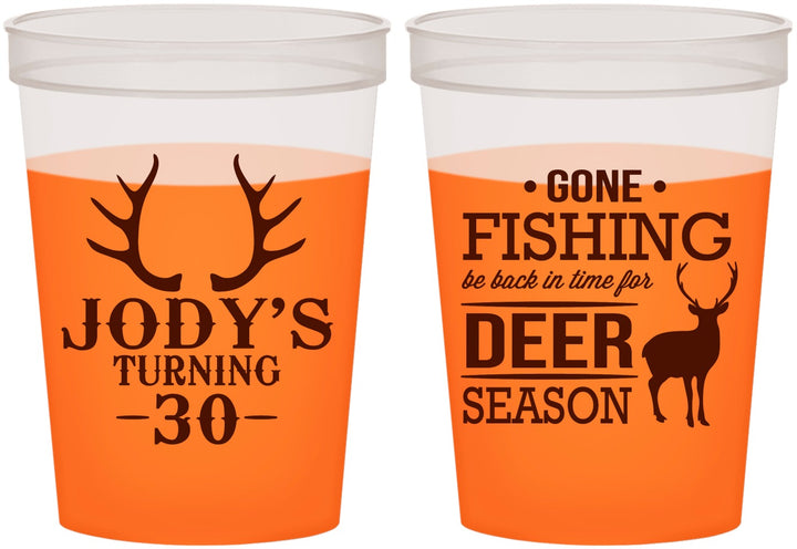 Custom Birthday 16 oz Color Changing Cups - 30th Deer Season | 20127