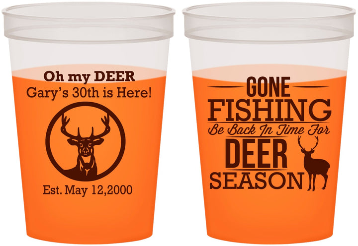 Custom Birthday 16 oz Color Changing Cups - 30th Deer Season | 20129