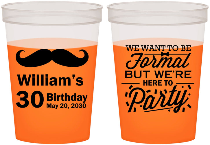 Custom Birthday 16 oz Color Changing Cups - 30th | 20132