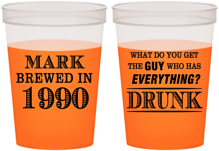 Custom Birthday 16 oz Color Changing Cups - 40th | 20148