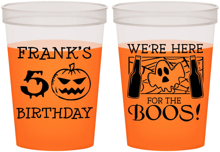 Custom Birthday 16 oz Color Changing Cups - 50th Halloween | 20157