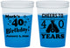 Custom Birthday 16 oz Color Changing Cups - Cheers To 40 Years | 20162