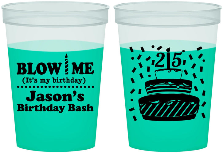 Custom Birthday 16 oz Color Changing Cups - 25th | 20169