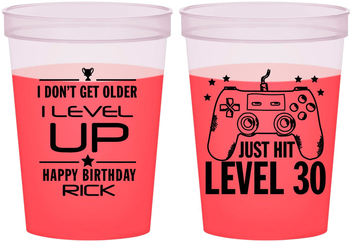 Custom Birthday 16 oz Color Changing Cups - 30th Video Games | 20179