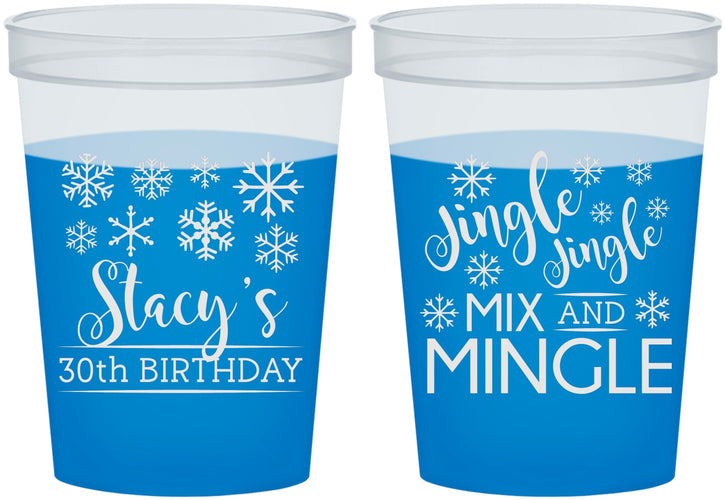 Custom Birthday 16 oz Color Changing Cups - 30th Christmas | 20188