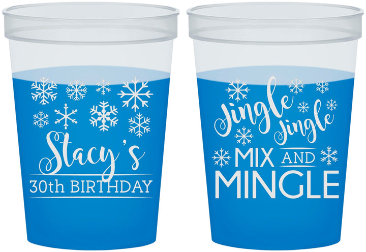 Custom Birthday 16 oz Color Changing Cups - 30th Christmas | 20188