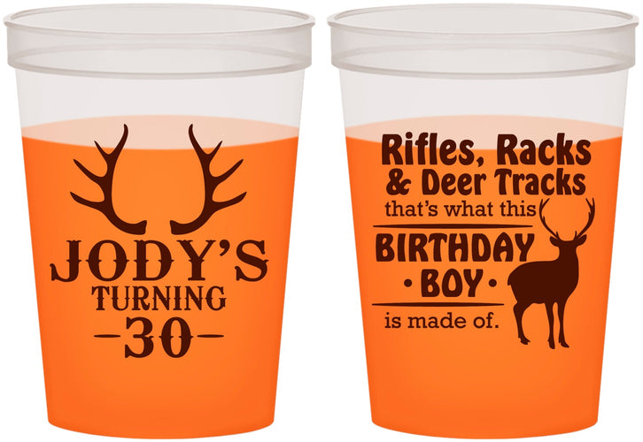 Custom Birthday 16 oz Color Changing Cups - 30th Hunting | 20196