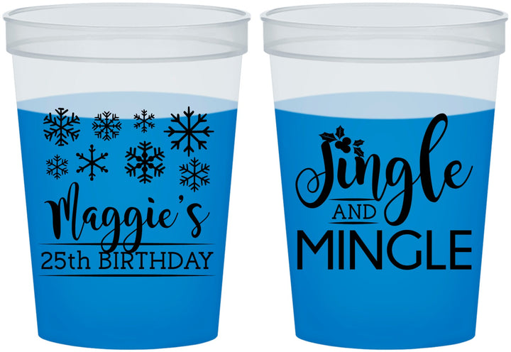 Custom Birthday 16 oz Color Changing Cups - 25th Christmas | 20197