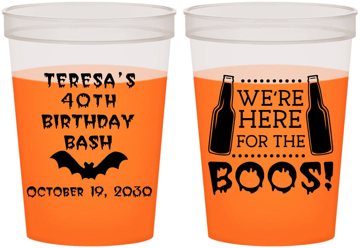 Custom Birthday 16 oz Color Changing Cups - 40th Halloween | 20198