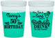 Custom Birthday 16 oz Color Changing Cups - 50th | 20203