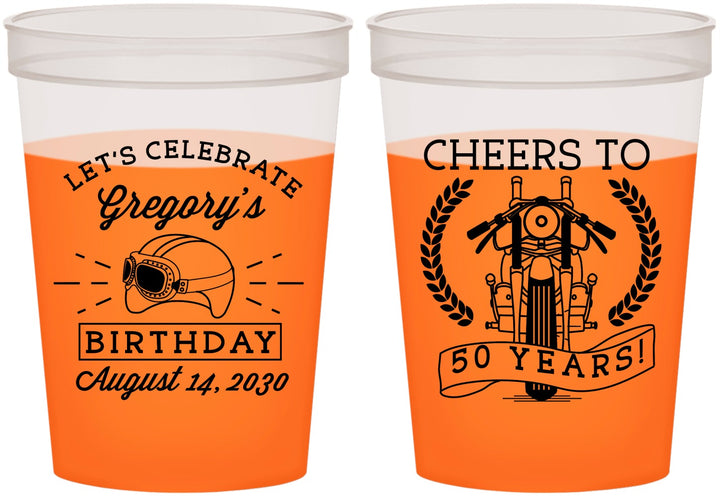 Custom Birthday 16 oz Color Changing Cups - Cheers To 50 Years | 20220