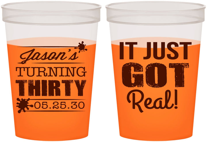 Custom Birthday 16 oz Color Changing Cups - 30th | 20235