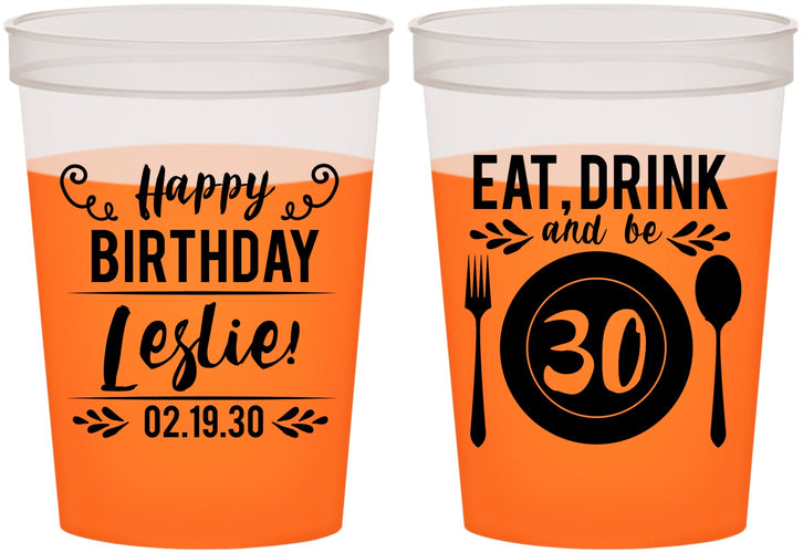 Custom Birthday 16 oz Color Changing Cups - 30th | 20240