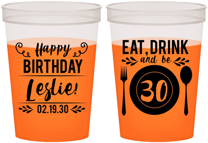 Custom Birthday 16 oz Color Changing Cups - 30th | 20240