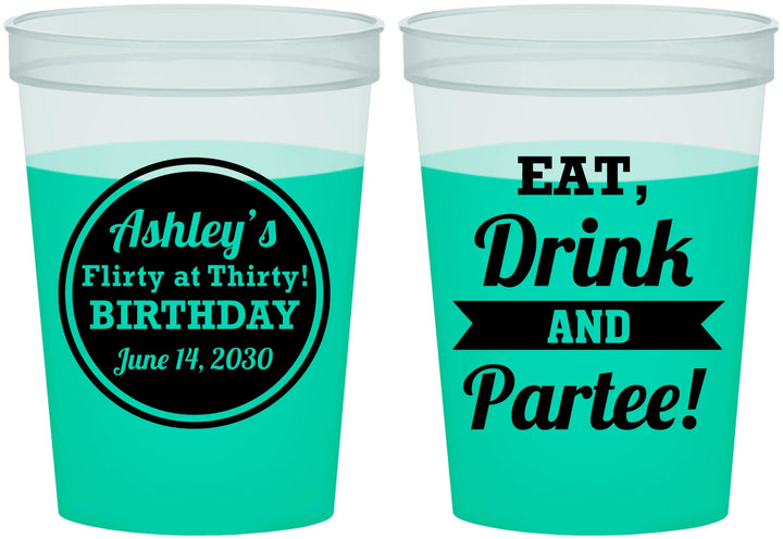 Custom Birthday 16 oz Color Changing Cups - 30th | 20242