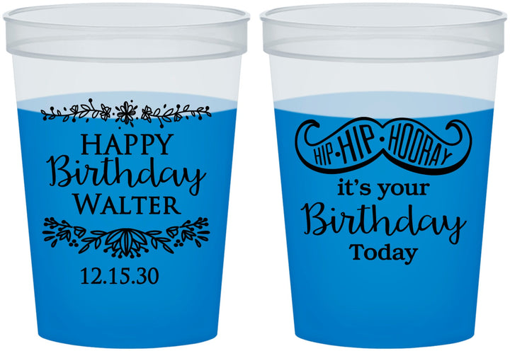 Custom Birthday 16 oz Color Changing Cups - Hip Hip Hooray | 20250