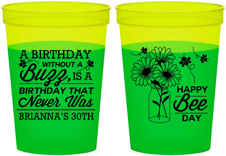 Custom Birthday 16 oz Color Changing Cups - 30th | 20255