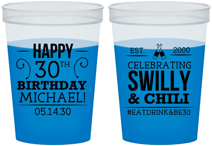 Custom Birthday 16 oz Color Changing Cups - 30th | 20257