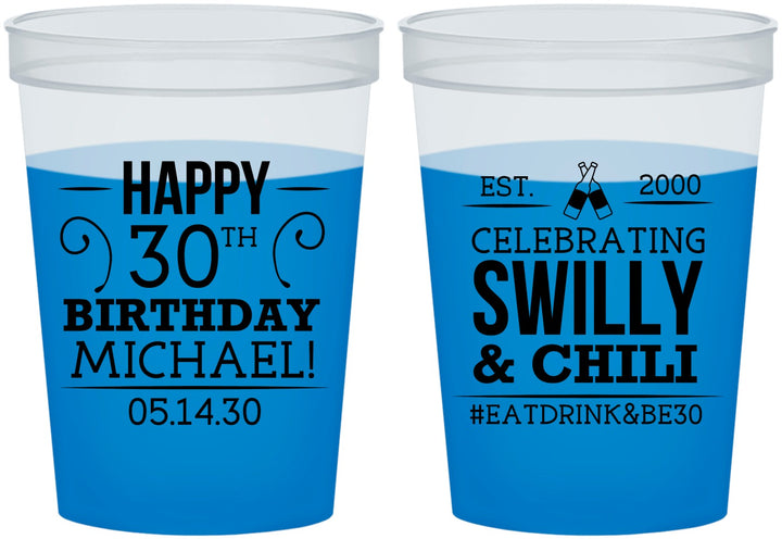 Custom Birthday 16 oz Color Changing Cups - 30th | 20257