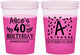 Custom Birthday 16 oz Color Changing Cups - 40th | 20258