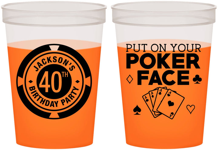 Custom Birthday 16 oz Color Changing Cups - 40th Las Vegas | 20261