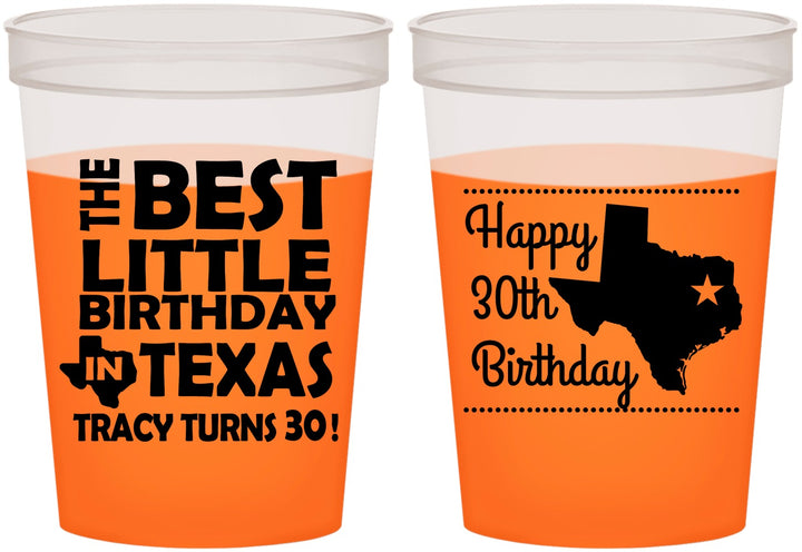 Custom Birthday 16 oz Color Changing Cups - 30th Texas | 20265