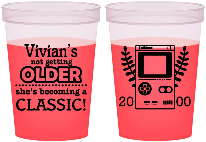 Custom Birthday 16 oz Color Changing Cups - 30th Video Games | 20267