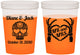 Custom Wedding 16 oz Color Changing Cups - Mr And Mrs Sugar Skull | 205