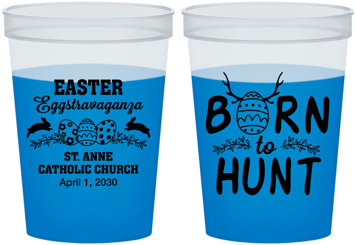 Custom Easter 16 oz Color Changing Cups - Born To Hunt | 210001