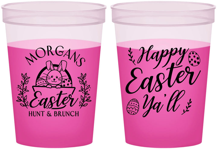 Custom Easter 16 oz Color Changing Cups - Easter Bunny | 210010