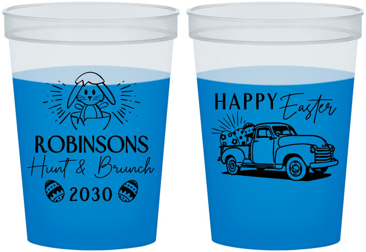 Custom Easter 16 oz Color Changing Cups - Hunt And Brunch Bunny | 210013