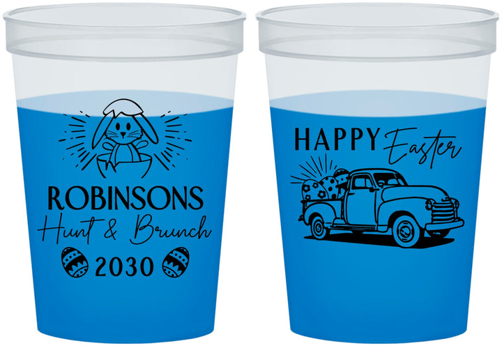 Custom Easter 16 oz Color Changing Cups - Hunt And Brunch Bunny | 210013