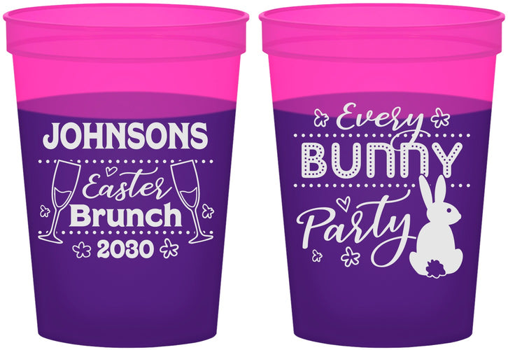 Custom Easter 16 oz Color Changing Cups - Every Bunny Party | 210016