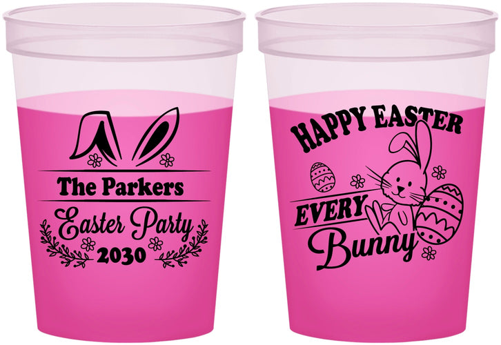 Custom Easter 16 oz Color Changing Cups - Bunny Eggs | 210019