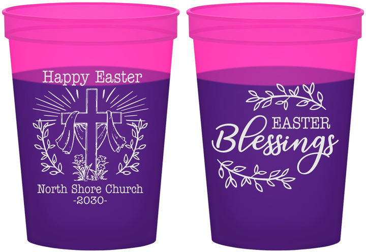 Custom Easter 16 oz Color Changing Cups - Blessings Church | 210020