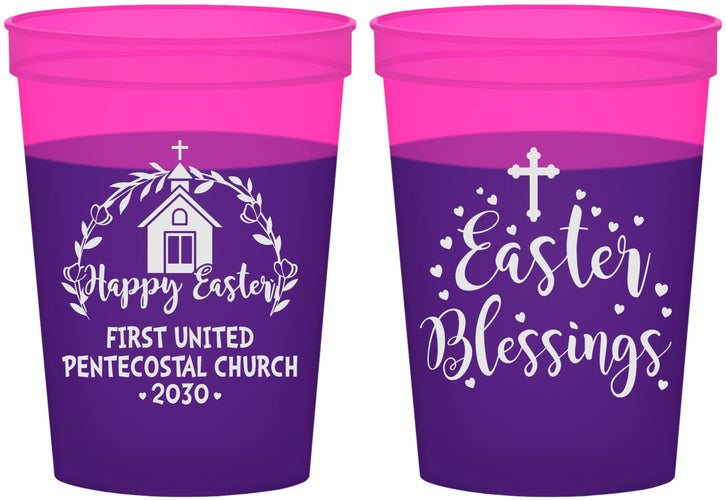 Custom Easter 16 oz Color Changing Cups - Easter Blessings Church | 210024