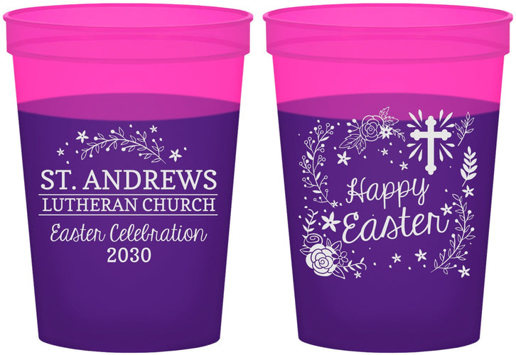Custom Easter 16 oz Color Changing Cups - Easter Sunday | 210028