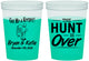 Custom Wedding 16 oz Color Changing Cups - The Hunt Is Over | 216