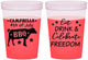 Custom 4th Of July 16 oz Color Changing Cups - Eat Drink Freedom | 220000