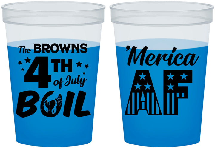 Custom 4th Of July 16 oz Color Changing Cups - Merica Af | 220014