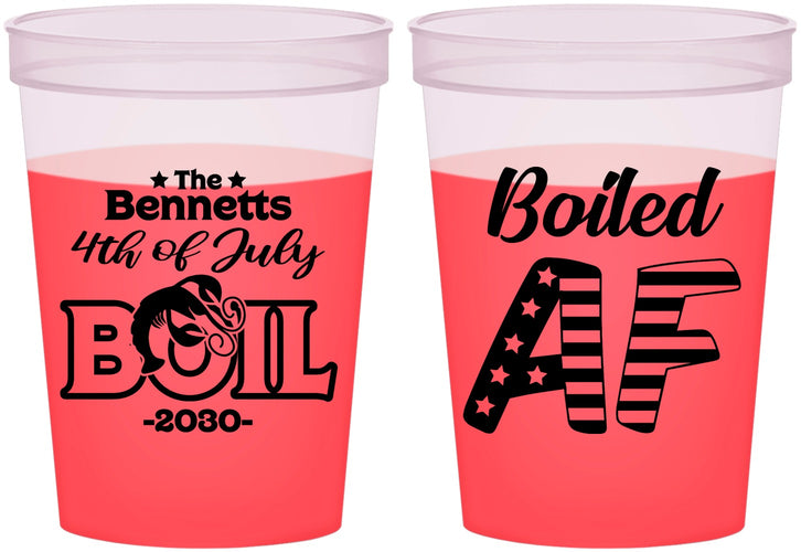 Custom 4th Of July 16 oz Color Changing Cups - Crawfish Boil | 220017