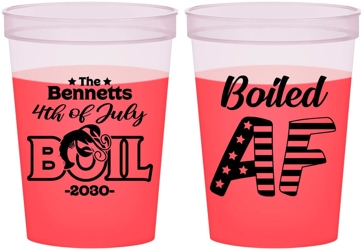 Custom 4th Of July 16 oz Color Changing Cups - Crawfish Boil | 220017