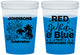 Custom 4th Of July 16 oz Color Changing Cups - Beach Fireworks | 220022